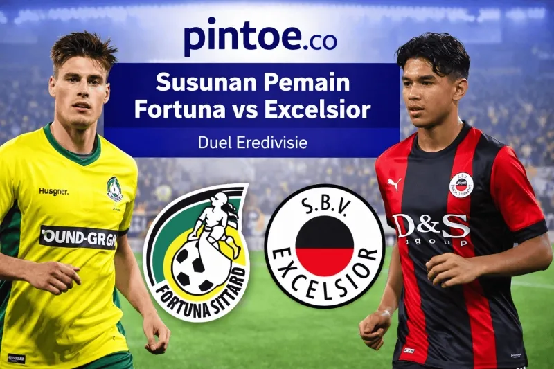 Justin Hubner Langsung Starter di Laga Fortuna Sittard vs Excelsior