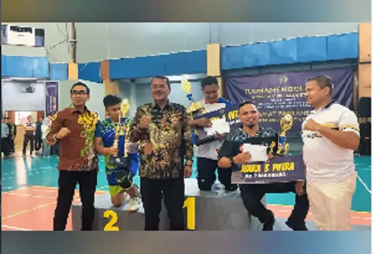 Lapas Khusus Gunung Sindur Sukses Raih Juara 1 Putra dan 2 Putri di Turnamen Voli