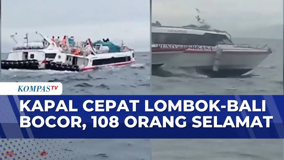 Kapal Cepat Angkut Wisatawan di Bali Mengalami Kebocoran, 108 Penumpang Dievakuasi