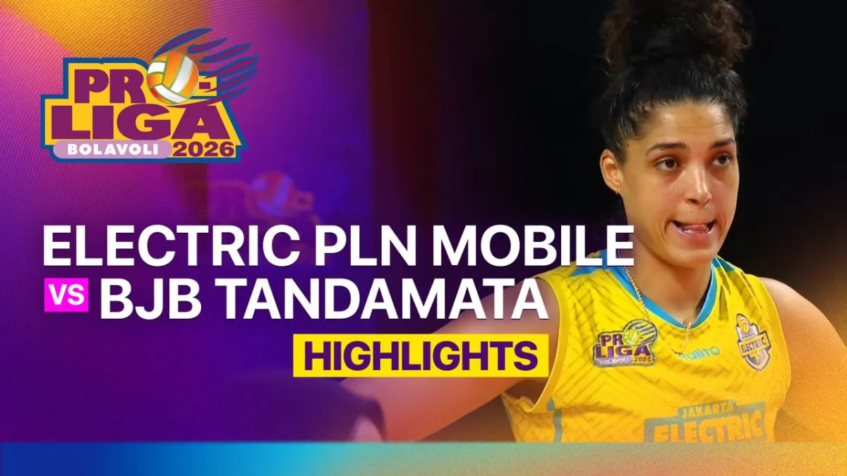 Highlight Pertandingan Jakarta Electric PLN Mobile Vs Bandung BJB Tandamata di Proliga 2026