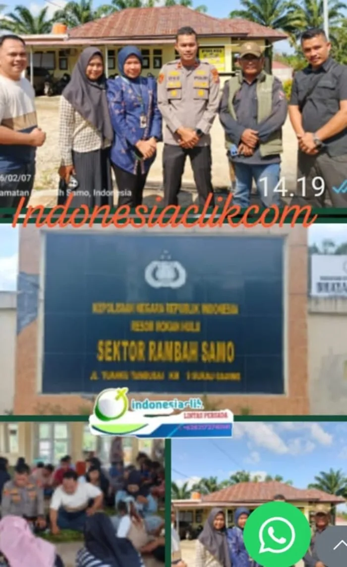 Momen Kebersamaan Polsek Rambah Samo dan Insan Pers Rayakan Hari Pers Nasional