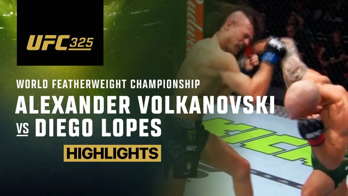 Highlight Pertarungan Volkanovski vs Lopes di UFC 2026