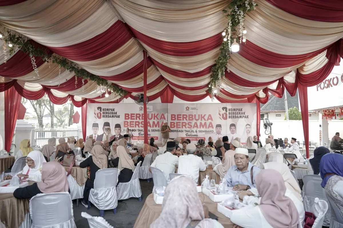 DPD Gerindra Sumut Bagikan 1.000 Paket Makanan untuk Ramadhan