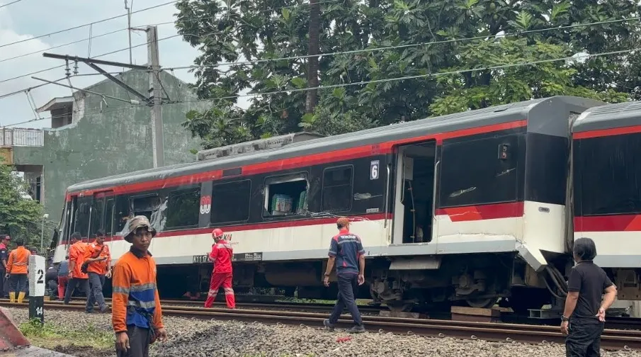 KA Bandara Soetta Tertemper Truk di Poris Tangerang, Polisi Selidiki Kejadian