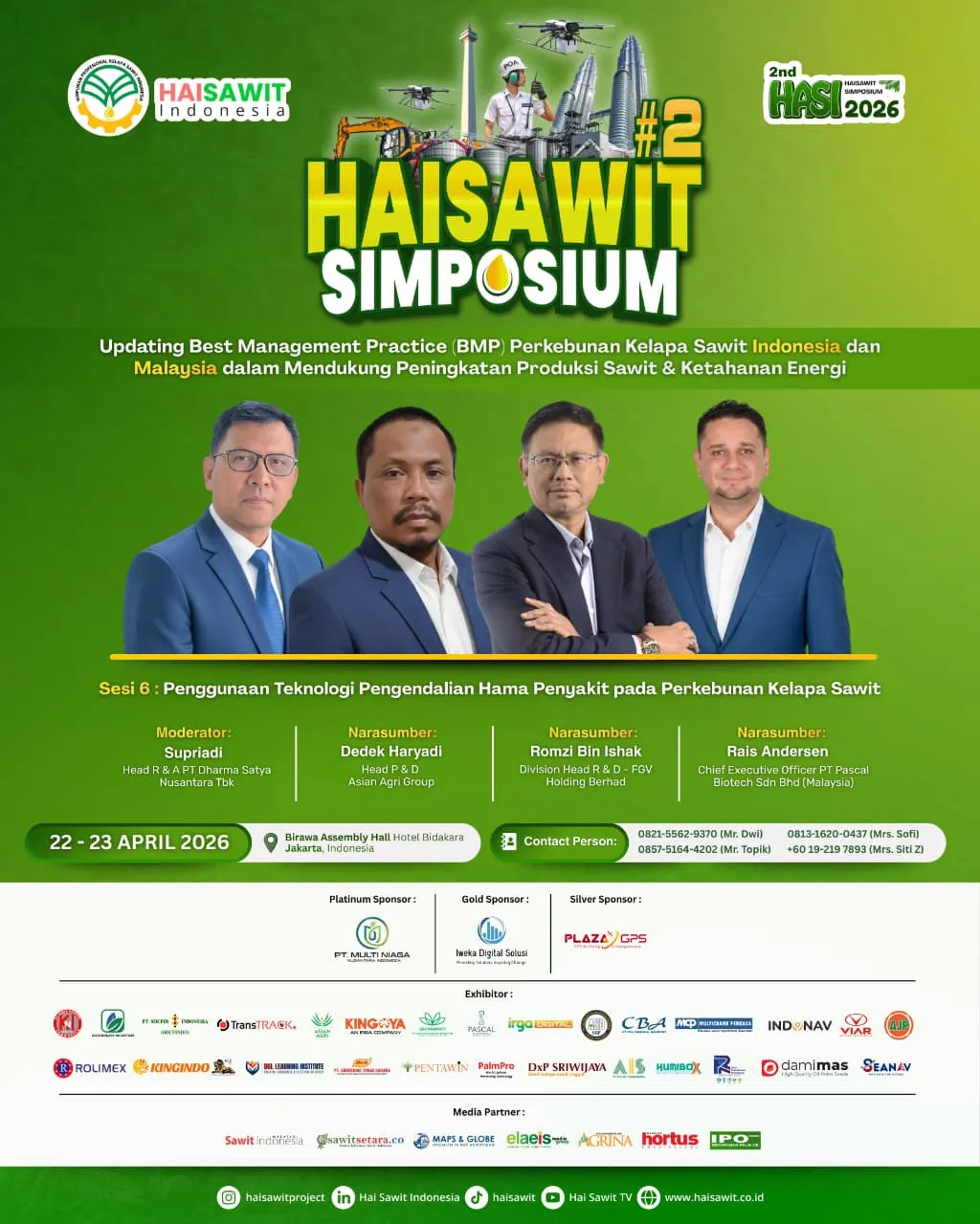 HASI 2026: Fokus pada Teknologi Pengendalian Hama dan Penyakit Sawit
