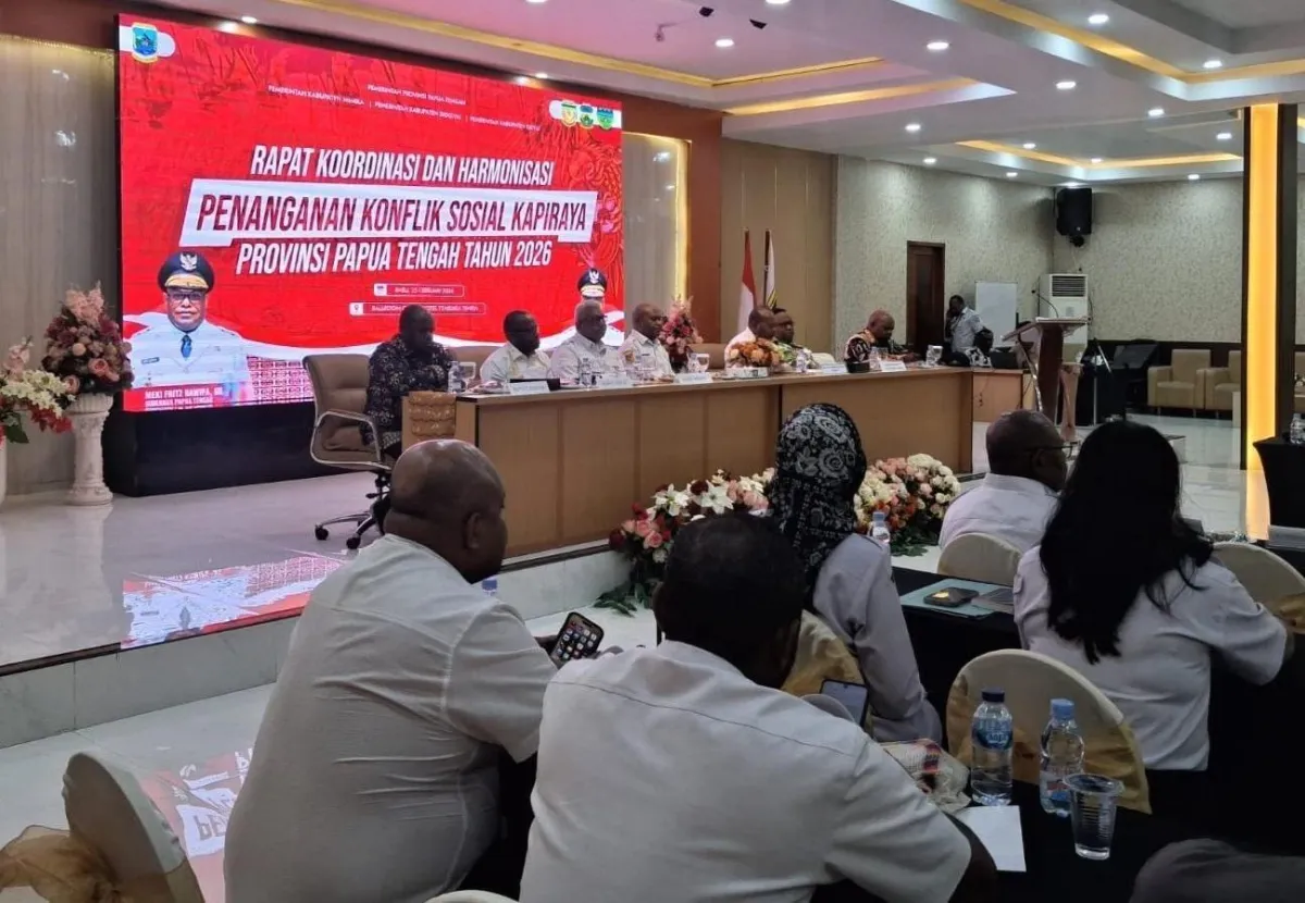 Pemprov Papua Tengah dan Tiga Bupati Deklarasi Penanganan Konflik Sosial Kapiraya