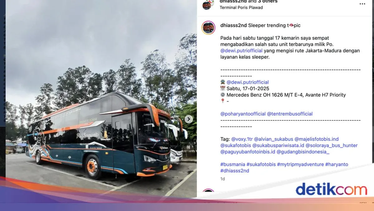 PO Haryanto Luncurkan Sleeper Bus untuk Trayek Jakarta-Madura
