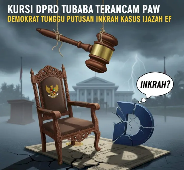 Kursi DPRD Tubaba Terancam, Demokrat Tunggu Putusan Kasus Ijazah EF