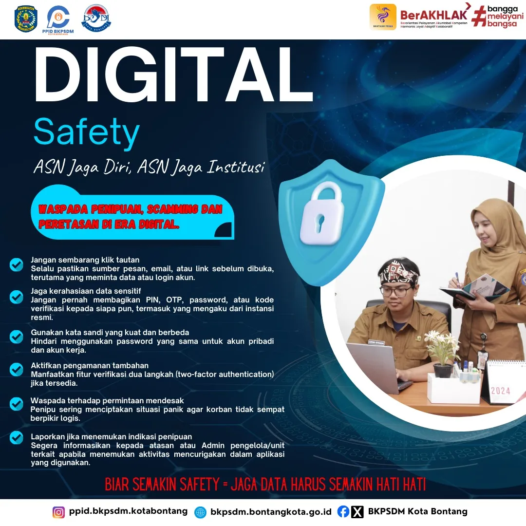 ASN Bontang Diharapkan Tingkatkan Keamanan Data di Era Penipuan Digital