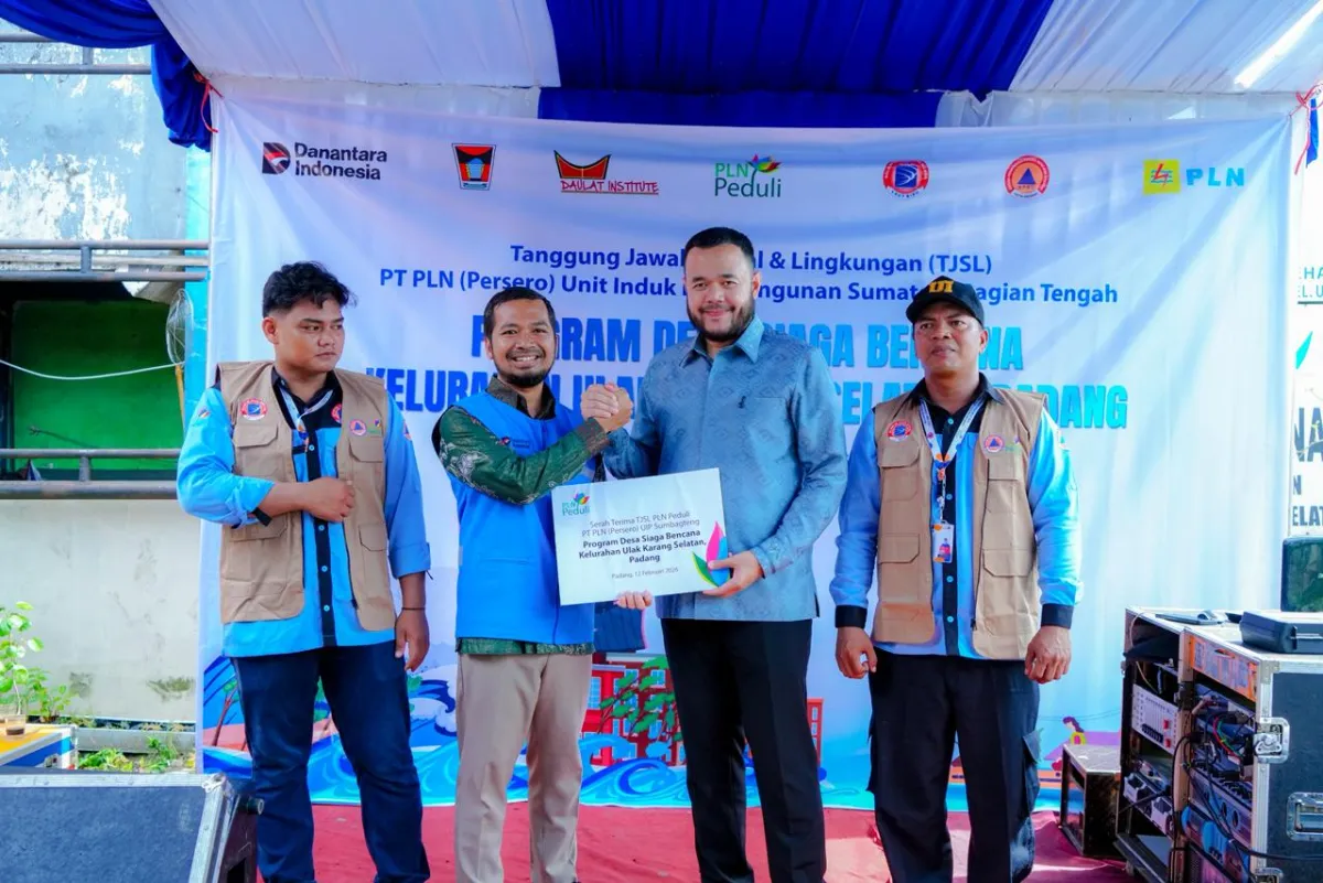 PLN dan Pemkot Padang Resmikan Desa Siaga Bencana Pertama