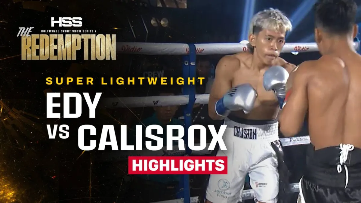 Sorotan Pertandingan Edy Boxing vs Calisrox di HSS Series 7