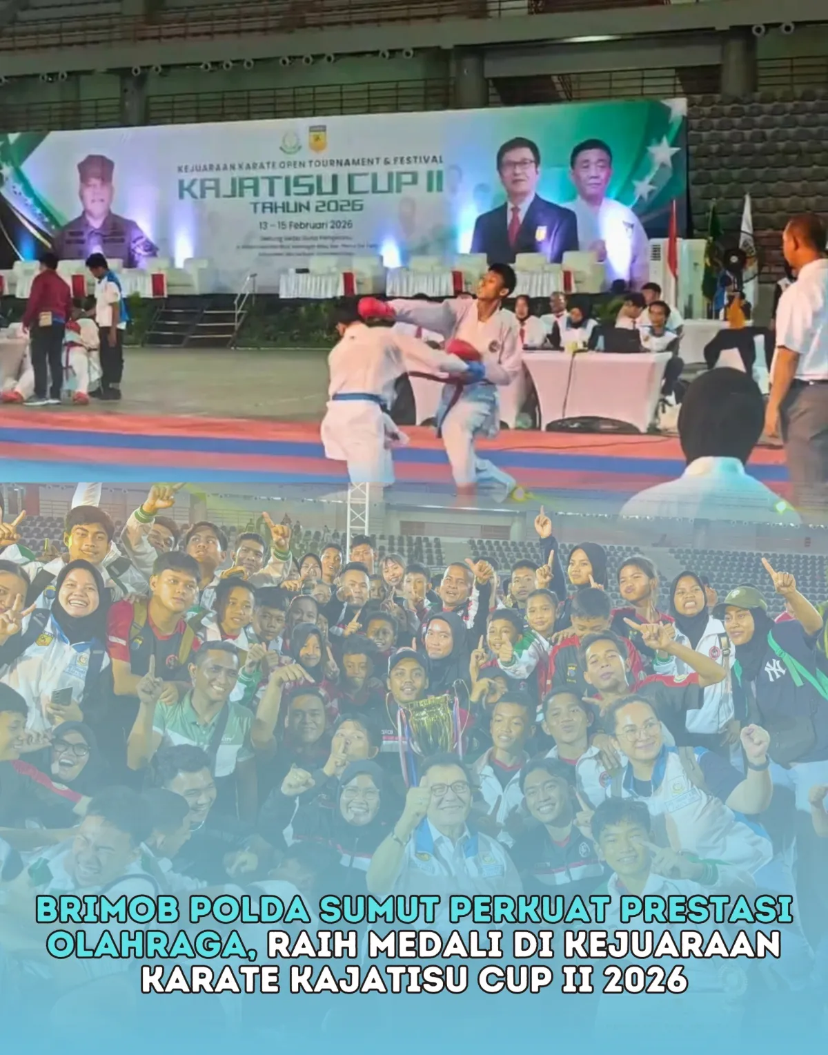 Brimob Polda Sumut Raih Medali di Kejuaraan Karate Kajatisu Cup II 2026