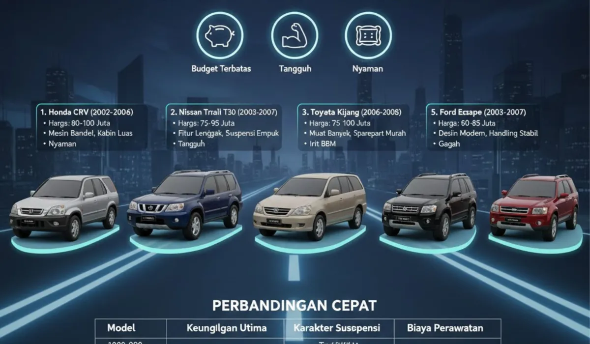 5 SUV Bekas di Bawah Rp100 Juta yang Ideal untuk Keluarga Indonesia