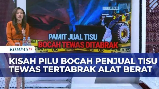 Tragedi Bocah Penjual Tisu Tewas Tertabrak Alat Berat di Kendari