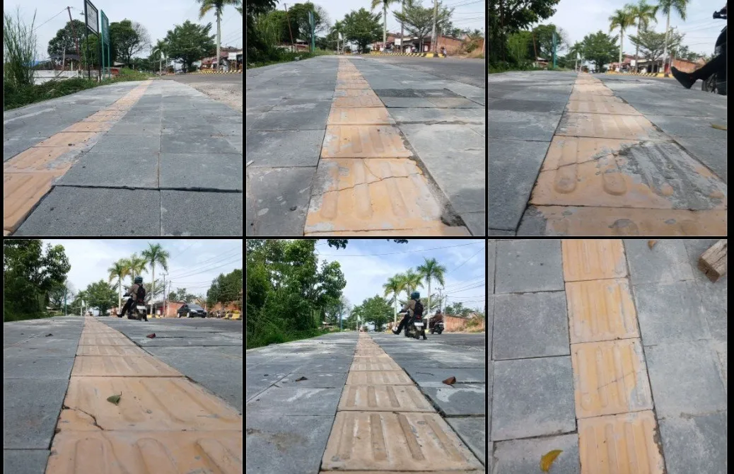 Kualitas Trotoar Granit DPRD Merangin Dipertanyakan, Banyak Retak dan Keropos