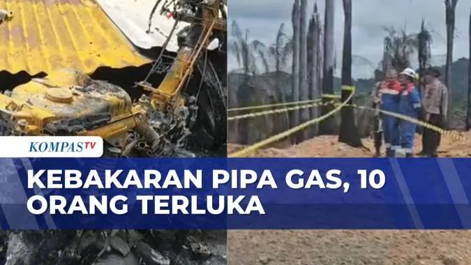 Sepuluh Orang Terluka Akibat Kebakaran Pipa Gas di Riau