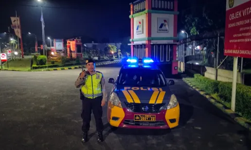 Polsek Sedayu Laksanakan Patroli Rutin di Objek Vital Nasional