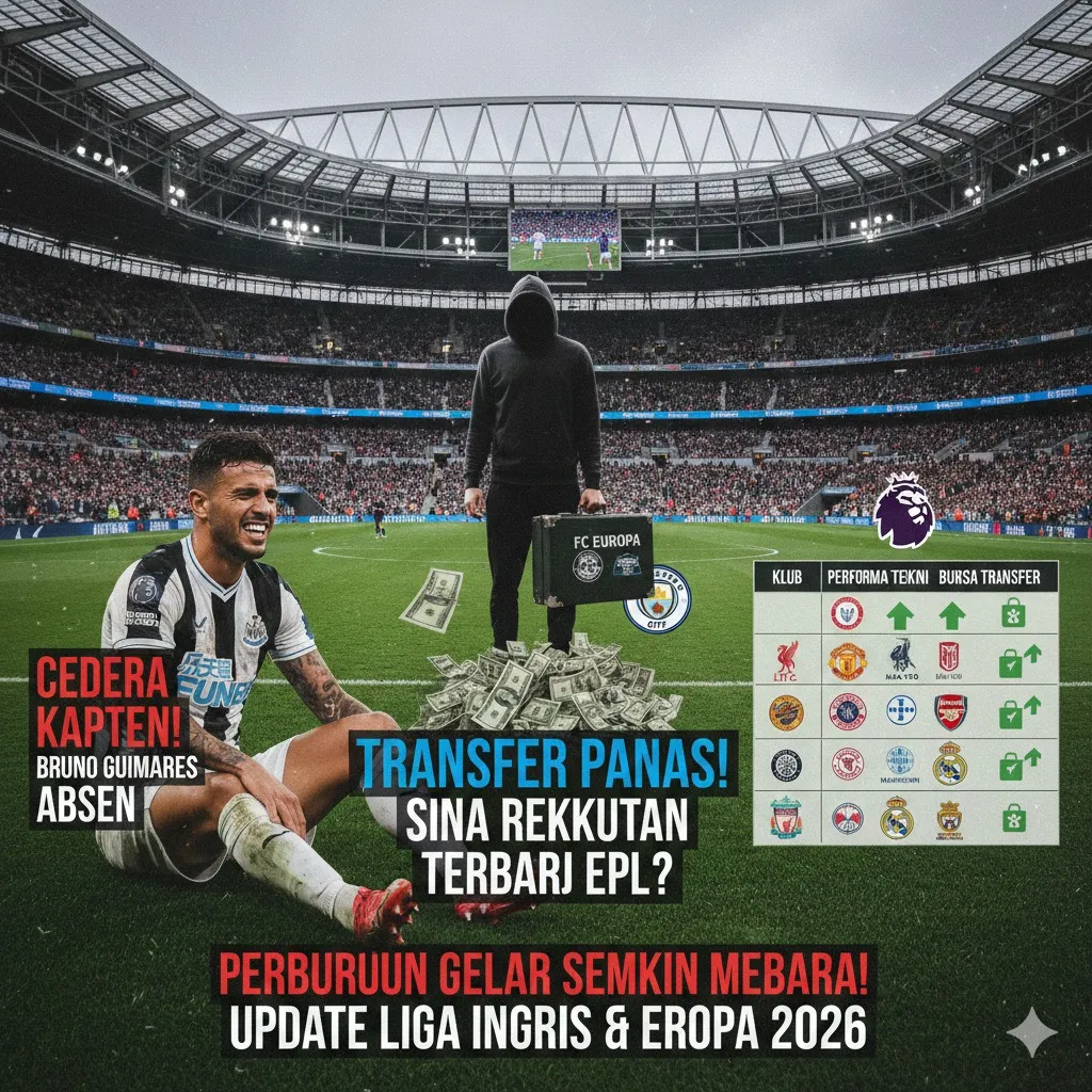 Cedera Guimaraes dan Bursa Transfer Memanas: Update Liga Inggris 2026