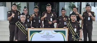 Kejari HST Gelar Apel Integritas Menuju WBBM