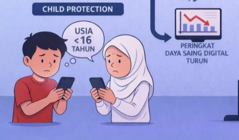 Indonesia Hadapi Dilema Kebijakan Perlindungan Anak di Era Digital