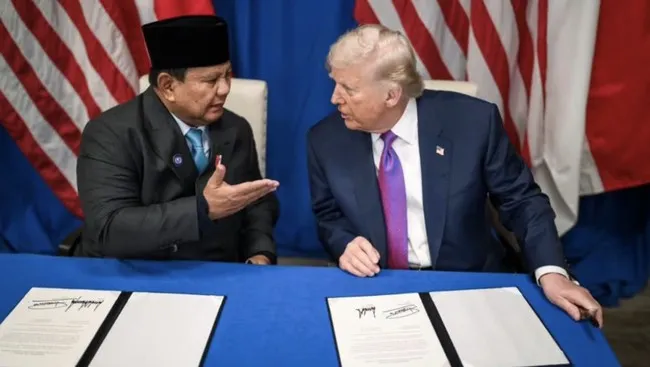 Prabowo dan Trump Resmikan Perjanjian Dagang Indonesia-AS