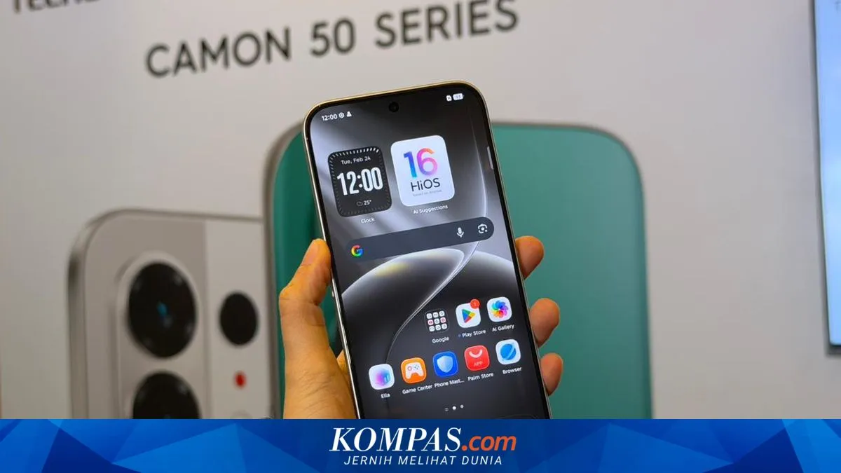 Tecno Camon 50 Meluncur di Indonesia dengan Baterai 6.500 mAh