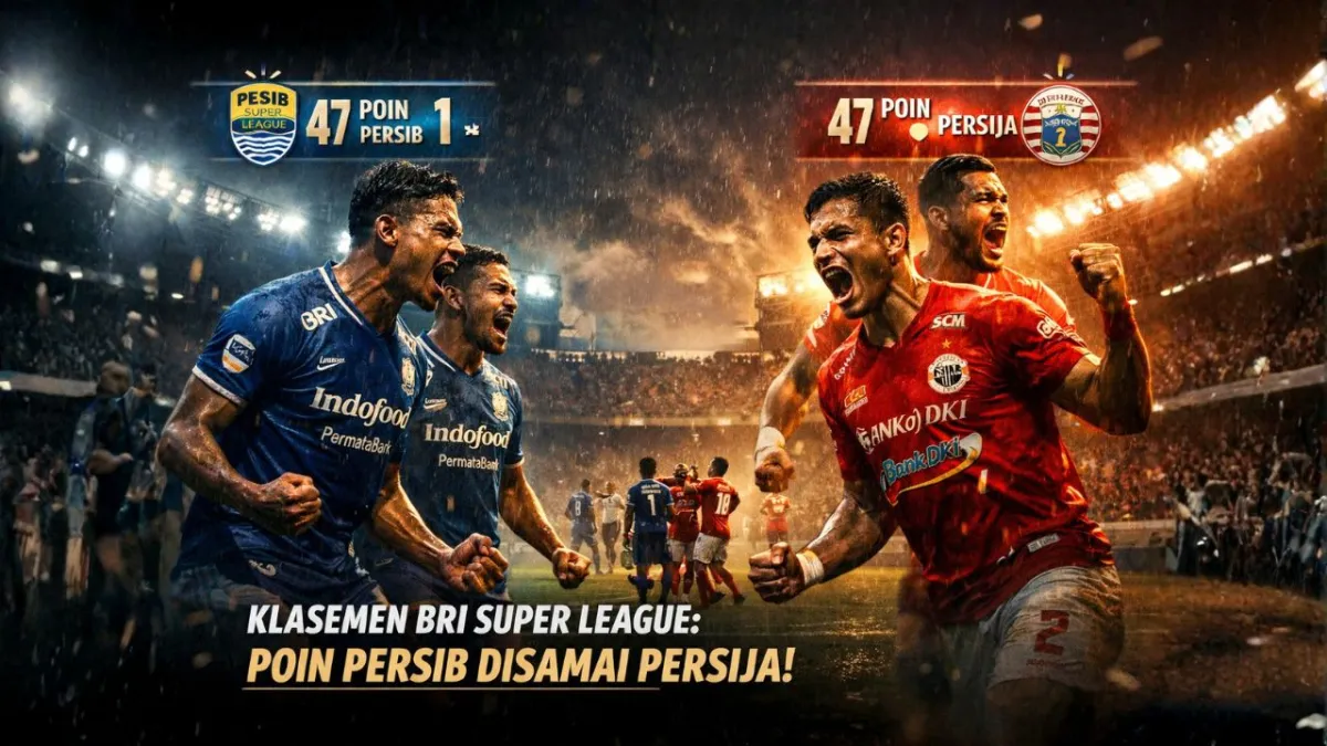 Persib dan Persija Sama Poin, Persaingan Klasemen Makin Ketat
