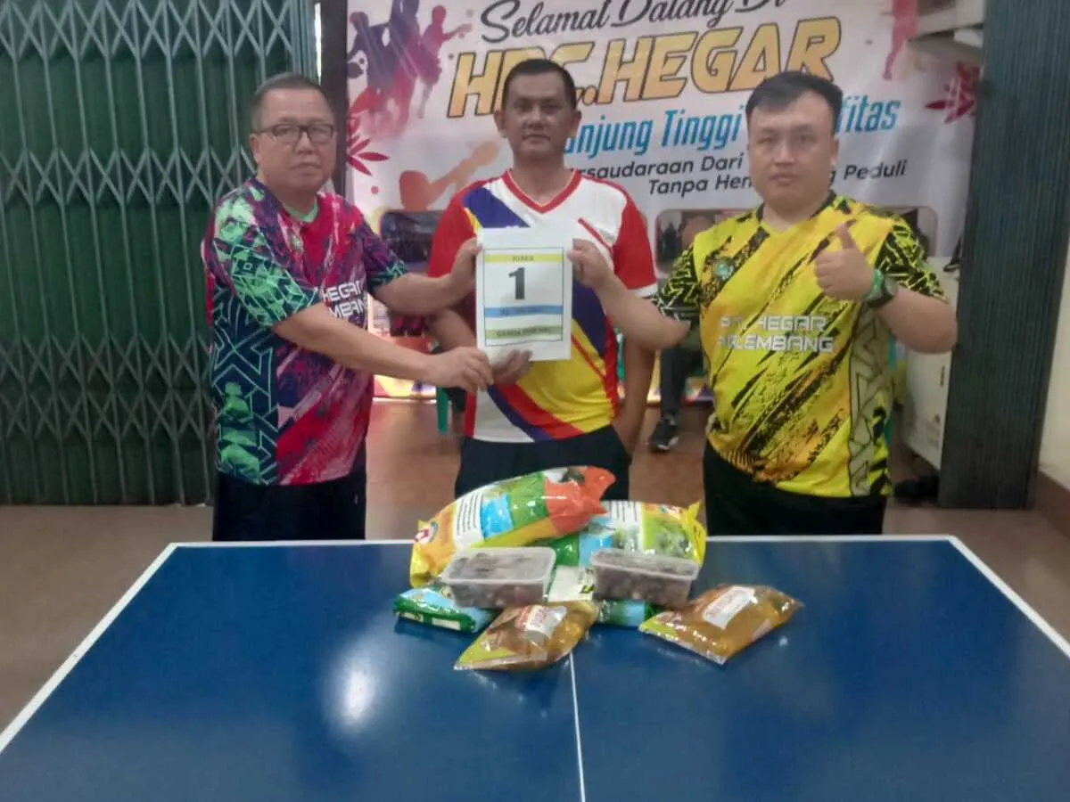 Rozak dan M Haryadi Juara Turnamen Tenis Meja Ganda PTM Silber Cup 2026