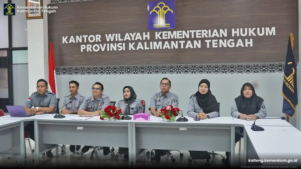 Kanwil Kemenkum Kalteng Ikuti Peninjauan UU Pembentukan Peraturan Perundang-undangan