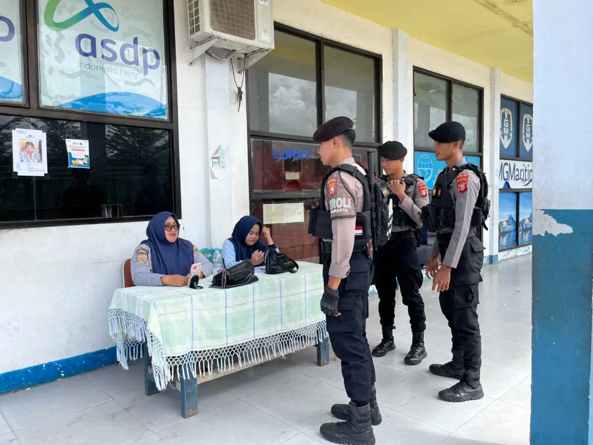 Patroli Rutin Ditsamapta Polda Malut Antisipasi Keamanan Menjelang Ramadhan