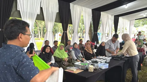 Workshop Microgreen dan Hidroponik Oleh LPK STII di Panen Fest 2026