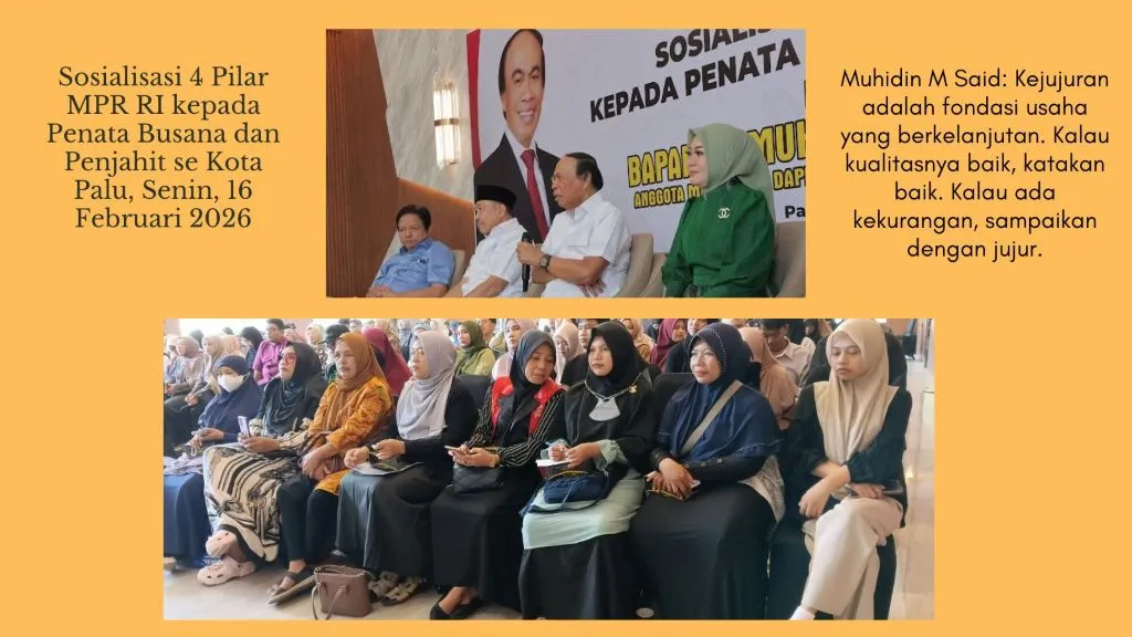 Muhidin Said Dorong Penerapan Pancasila di Kalangan Penjahit Palu