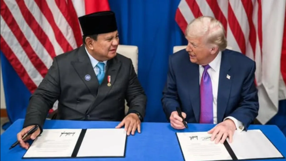Prabowo dan Trump Tandatangani Perjanjian Perdagangan Bersejarah di Washington