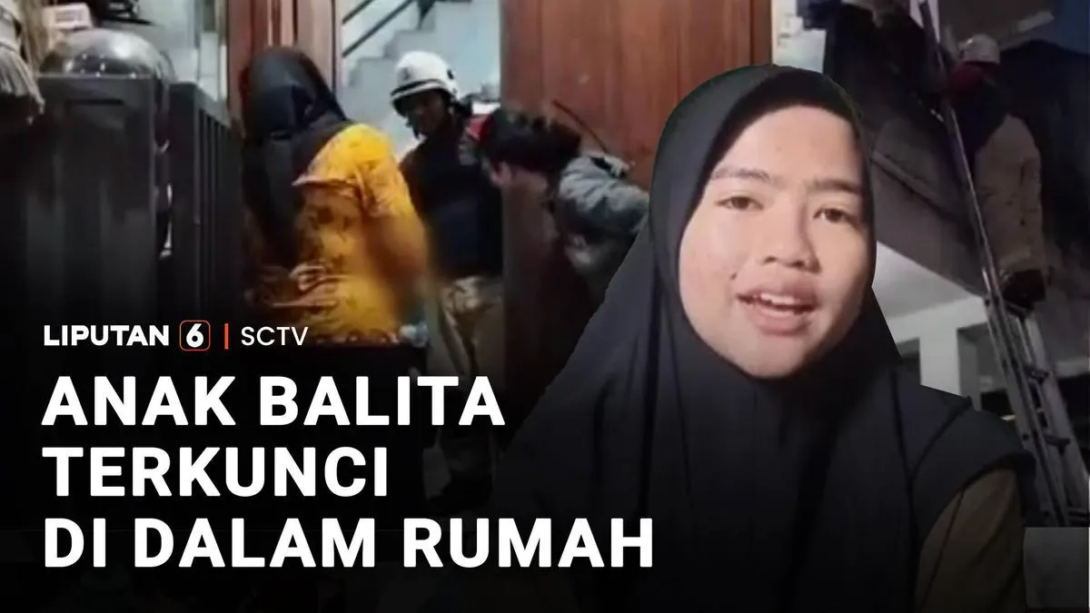 Balita Terkunci di Rumah, Dievakuasi Petugas Pemadam Kebakaran