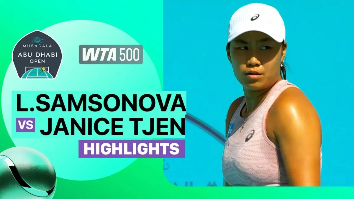 Highlight Pertandingan Liudmila Samsonova dan Janice Tjen di WTA 500 Abu Dhabi Open 2026