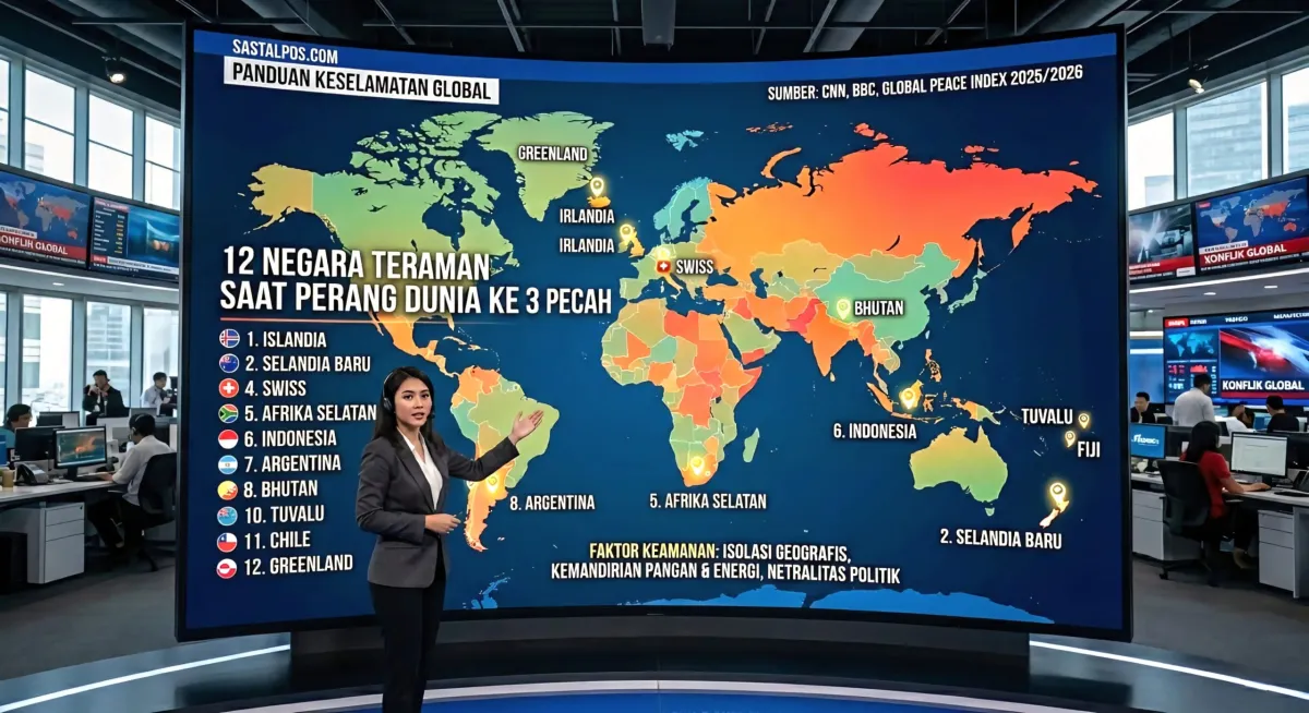 12 Negara Teraman untuk Menghindari Konflik Global
