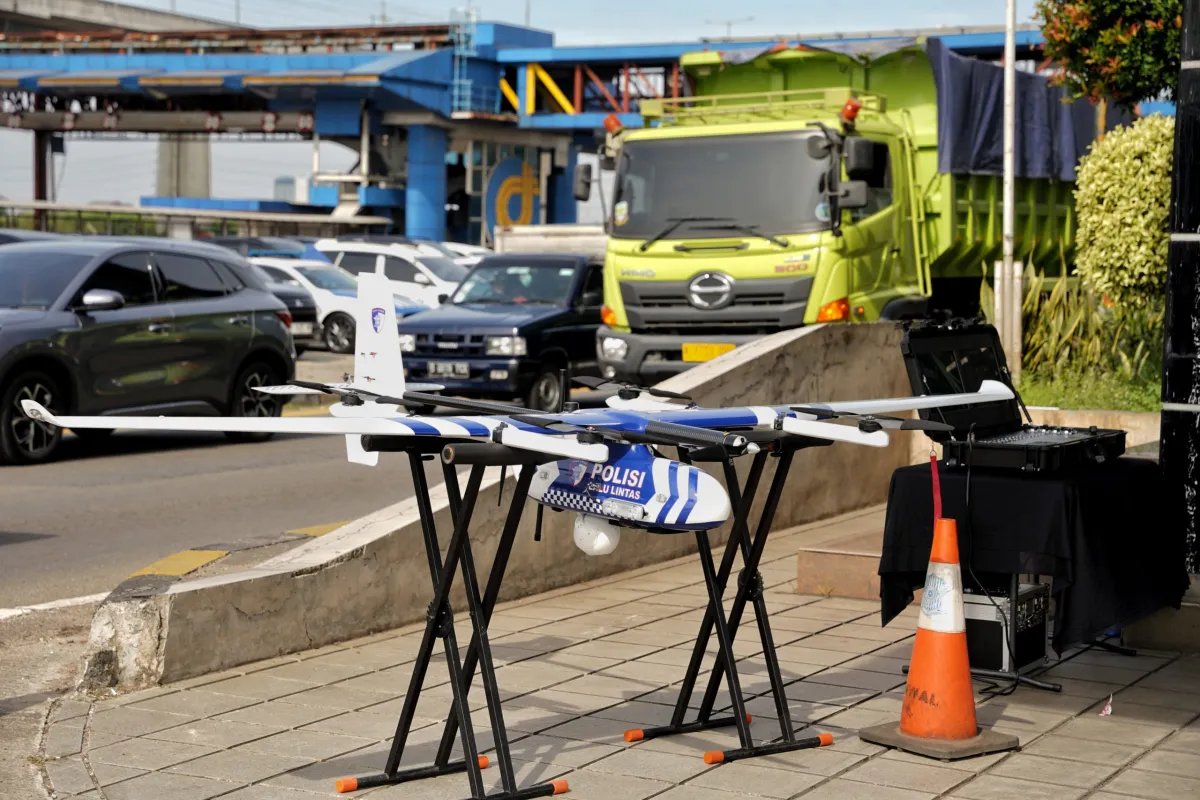 Penggunaan VTOL dan ETLE Drone untuk Pemantauan Arus Mudik Lebaran 2026
