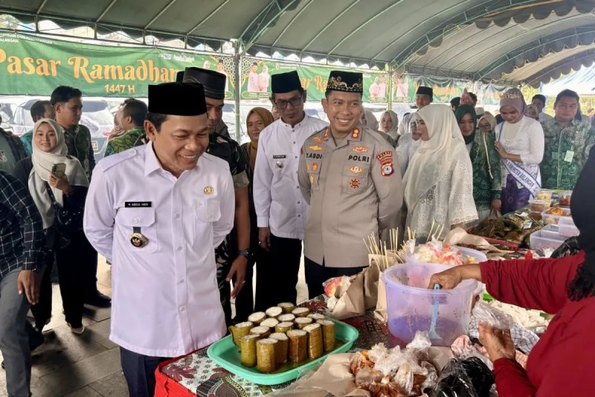 115 Pedagang UMKM Ramaikan Pasar Ramadhan di Taman Sanggam Balangan