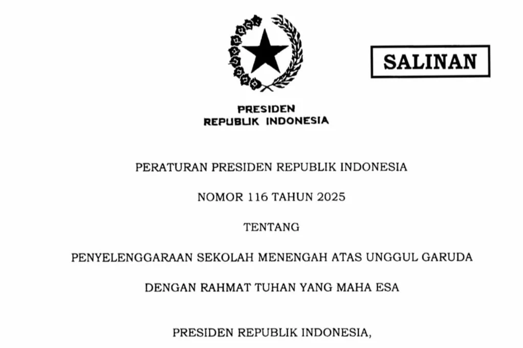 Pemerintah Resmikan SMA Unggul Garuda untuk Tingkatkan SDM Sains dan Teknologi
