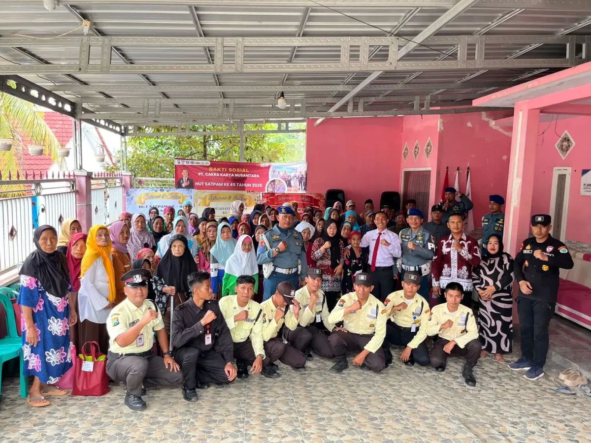 PT Cakra Karya Nusantara Gelar Bakti Sosial untuk Peringati HUT Satpam ke-45