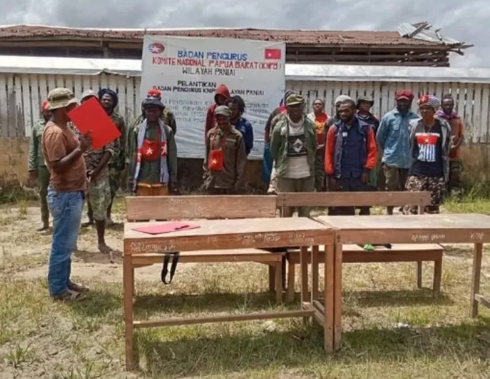 KNPB Pusat Lantik Pengurus Baru Wilayah Paniai, Tegaskan Pentingnya Persatuan