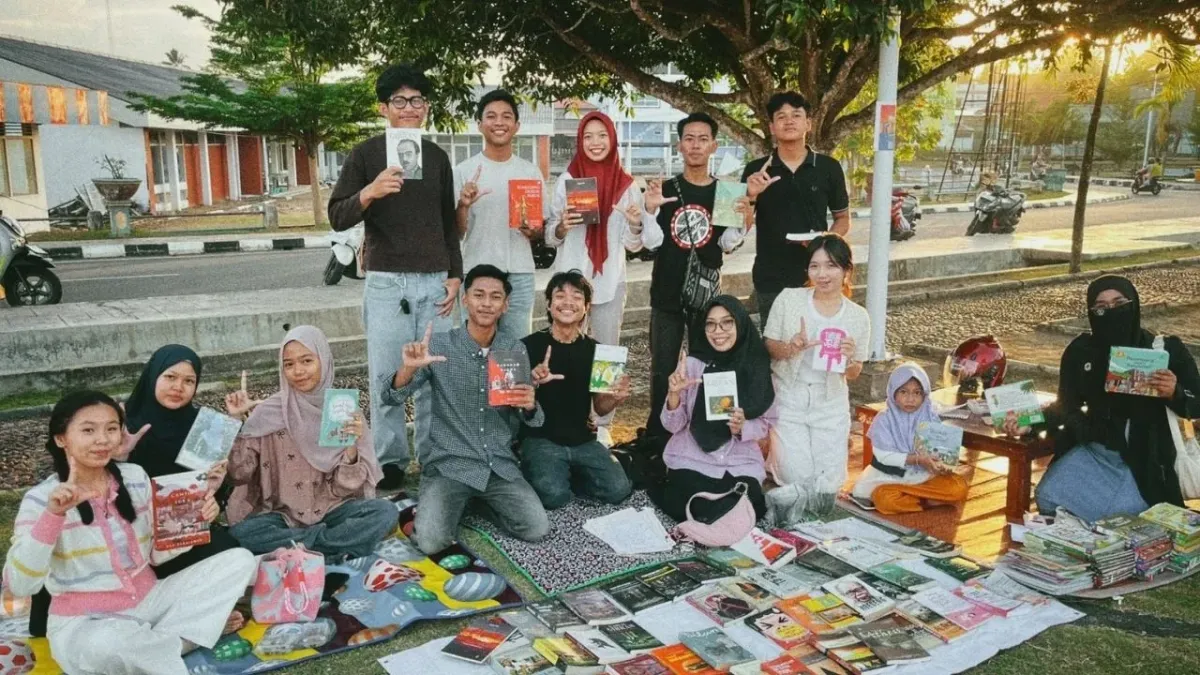 Komunitas Literasi Katahalaman Selenggarakan Lapak Baca dan Mewarnai Gratis di Dabo Singkep