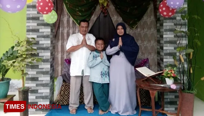 Remaja Masjid Al Manar Purbalingga Ciptakan Pojok Foto untuk Rayakan Lebaran
