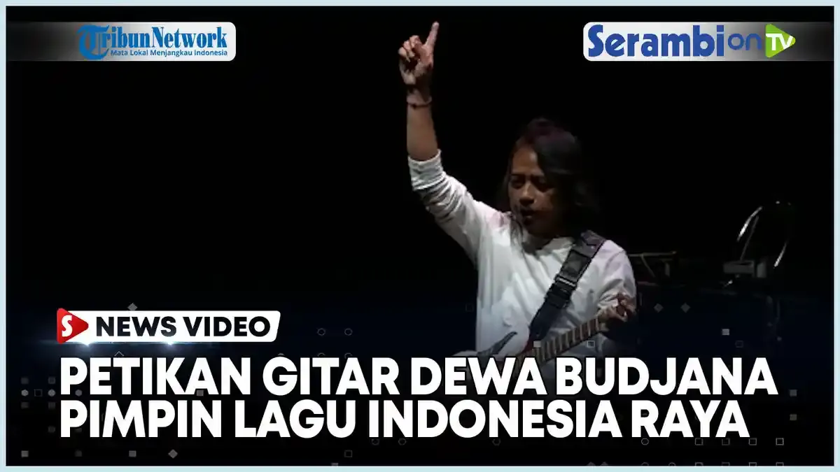 Dewa Budjana Memimpin Lagu Indonesia Raya di Konser Dream Theater di Solo