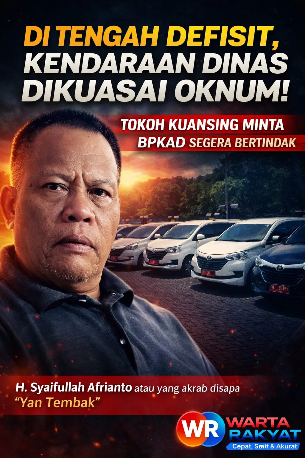 Permintaan Penertiban Kendaraan Dinas di Kuansing oleh Tokoh Masyarakat