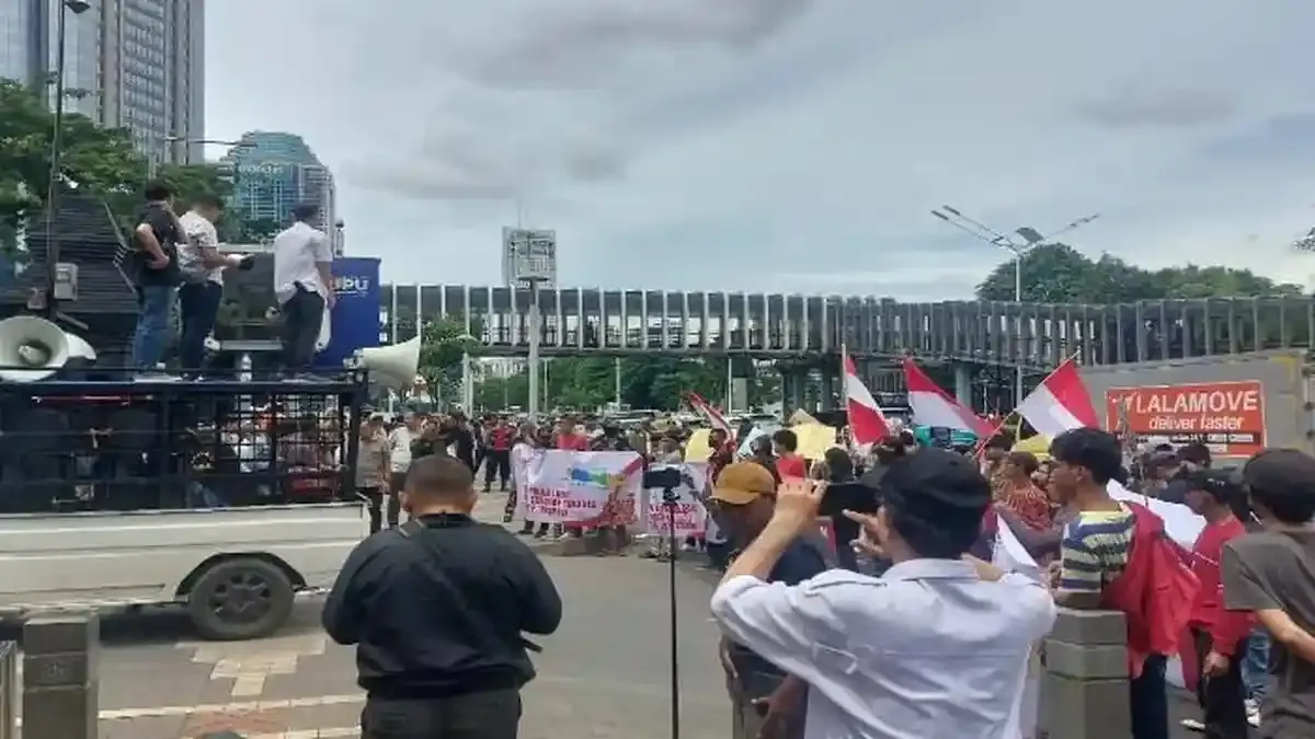 Dua Aksi Demonstrasi Terjadi di Jakarta Pusat Hari Ini