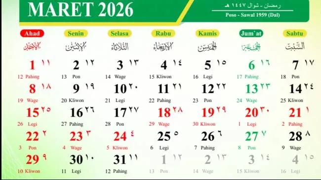 Jadwal Resmi Cuti Bersama Lebaran 2026