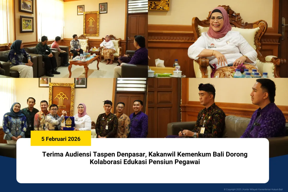 Kakanwil Kemenkum Bali Dorong Sinergi Edukasi Pensiun Bersama Taspen