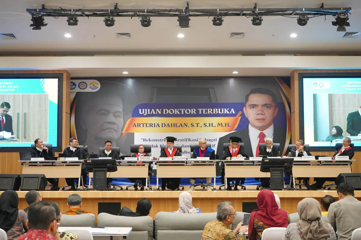Ketua MA RI Sanggah Disertasi Arteria Dahlan dalam Sidang Promosi Doktor