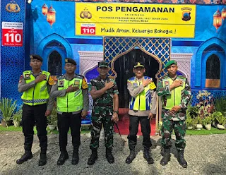 Dandim Purbalingga Tinjau Kesiapan Pos Pengamanan Lebaran